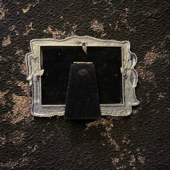 JUST MARRIED Pewter Picture Frame with Dress and Tuxedo Embellishments Wedding - Picture 7 of 7